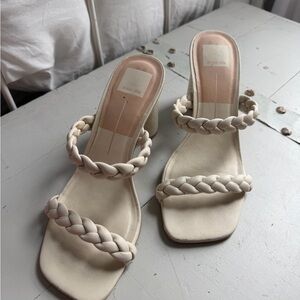 Dolce Vita Ivory Braided Heeled Sandals
